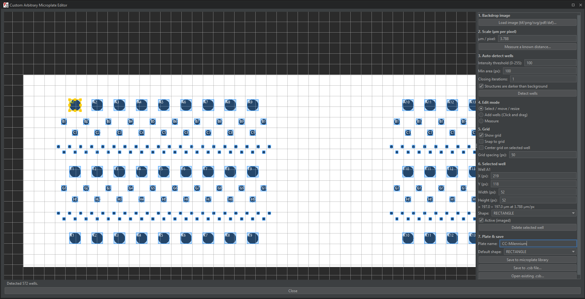 Microplate & chip editor — YouScope